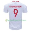 Tenue Pologne Robert Lewandowski 9 Domicile Coupe du monde 2018 Maillot de Foot